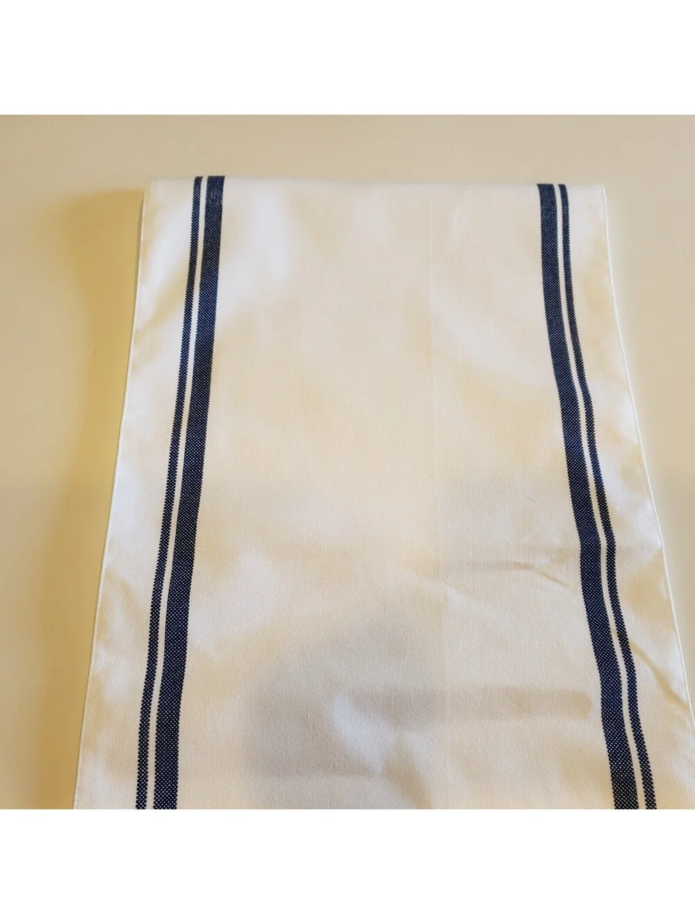 Home Sweet Home Table Runner White with Navy Blue Stripe 13x72 Hobby Lobby